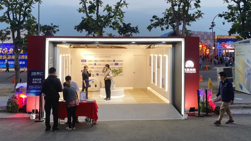 台灣燈會達麗打造「玻璃屋」　永續綠能點亮高鐵特區