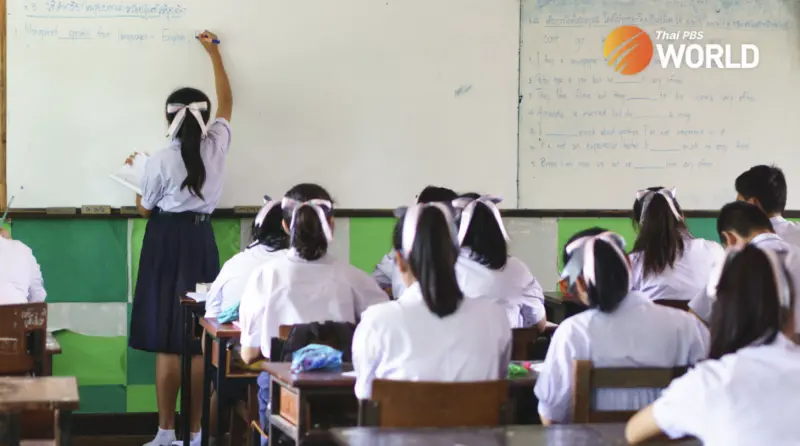 ▲泰國一名女老師上網發文，痛批教育制度需改革，並支持學校推出強硬的留級政策。（示意圖／翻攝自Thai PBS World）