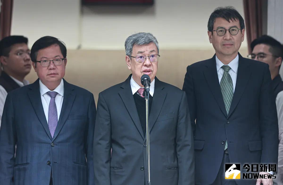 ▲行政院長陳建仁回應媒體提問。（圖／記者葉政勳攝 , 2024.03.05）