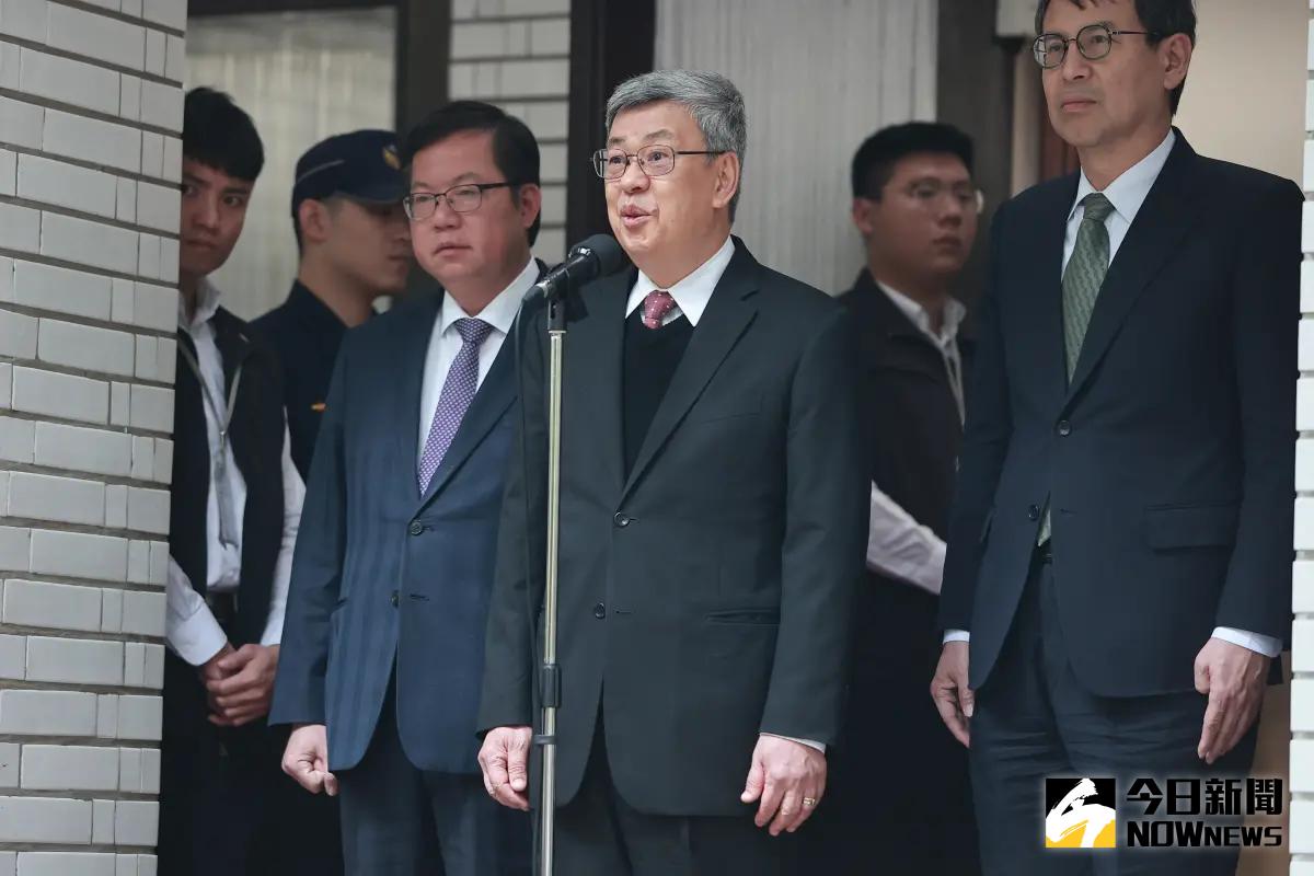▲行政院長陳建仁上午接受媒體訪問。（圖／記者葉政勳攝 , 2024.03.05）