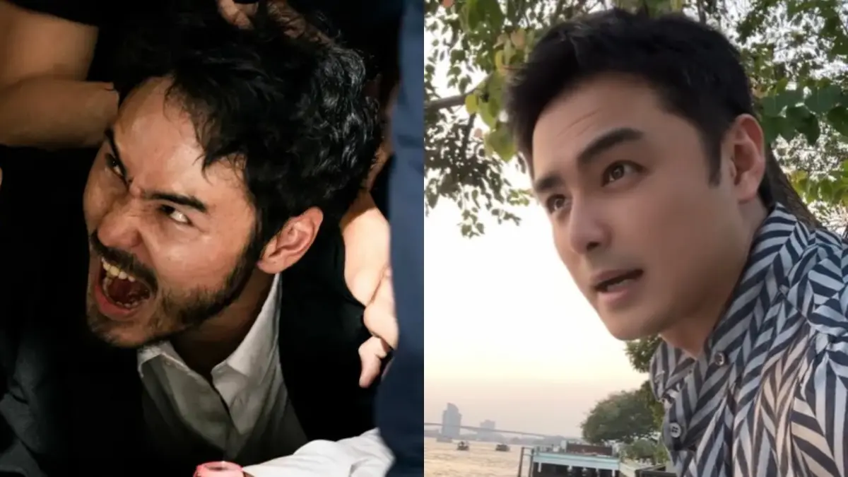 ▲有大陸人把《周處除三害》男主角阮經天認成明道（右圖），明道公開向阮經天求救。（圖／一種態度電影提供、翻攝自明道微博）