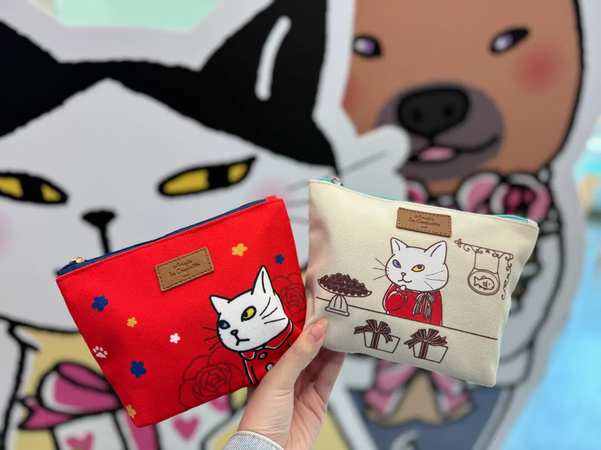 ▲7-11聯名日本超人氣肖像「Angie La Coquette時髦的安吉小姐」，獨家開發逾18款超萌周邊。（圖／記者鍾怡婷攝）