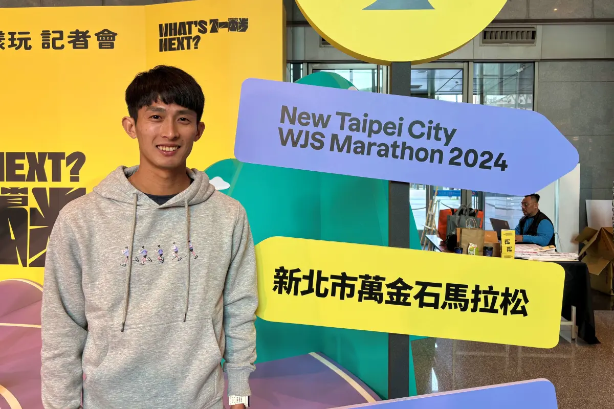 ▲三度奪得國內男子組冠軍的「印帝」周庭印，分享萬金石馬拉松備戰攻略。（圖／記者路皓惟攝）