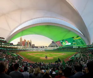 MLB／必看！運動家全新主場設計曝光　外型具藝術感似雪梨歌劇院
