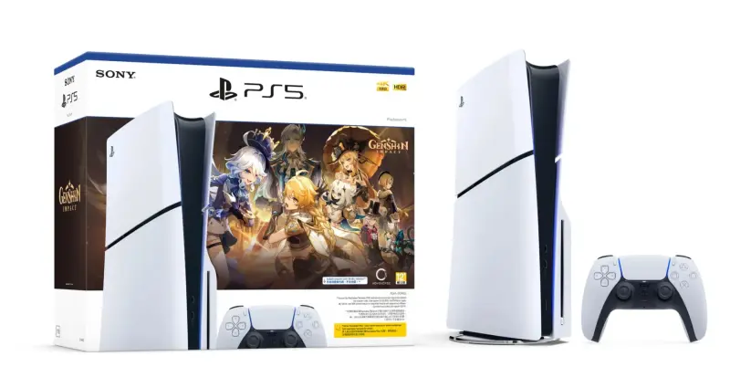▲超熱門遊戲《原神》將和Sony共同推出PS5 主機《原神》禮包同捆組，售價為新台幣17580 元。（圖／PS5官方網站）