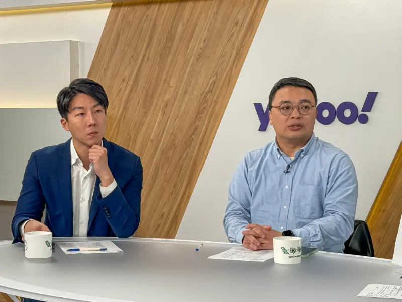 ▲翁世豪、吳崢今接受媒體專訪，談到國民黨啟動組織改造。（圖／Yahoo TV提供）