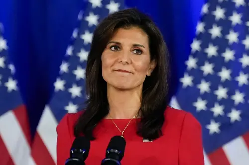 ▲美國總統大選初選的「超級星期二」已經結束，前駐聯合國大使海莉（Nikki Haley）正式宣布退出共和黨初選，但並未鬆口支持川普。（圖／美聯社／達志影像）