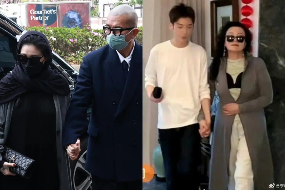 ▲張蘭（右圖右）模仿大S（左圖左）靈堂穿搭，為了賣貨無底線，網友怒轟缺德。（圖／記者吳翊緁攝、微博）