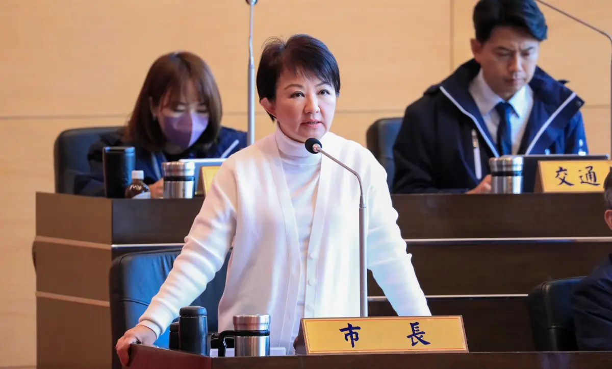 ▲盧秀燕對於近來頻頻被針對，答詢時終於怒了。（圖／台中市政府提供，2024.03.08）