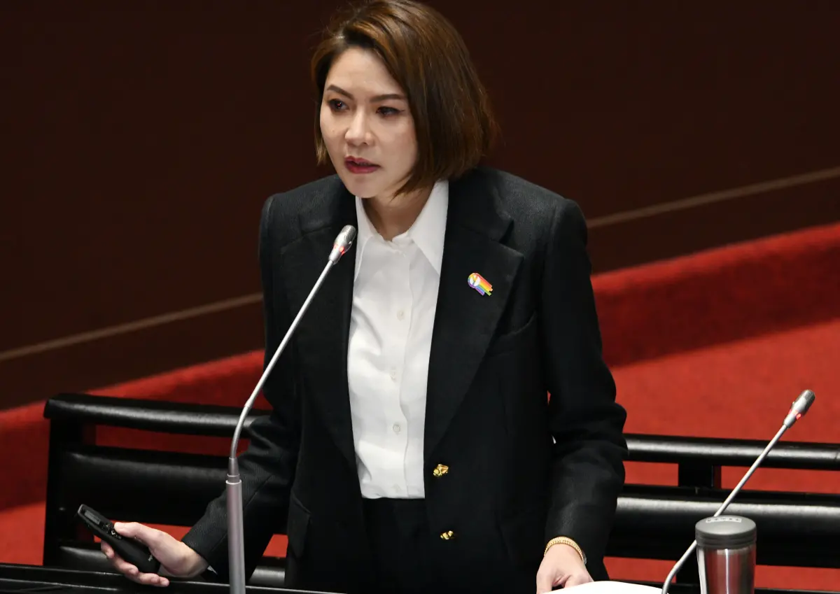 ▲陳菁徽爆料，由內政部提供給各部會宣傳的反詐宣導素材，竟藏有柯文哲競選錄音檔。（圖／記者林調遜，2024.03.08） 