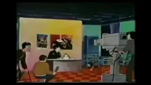 ▲悟空(上下圖左)與小丸子登上主播台一起主持節目。(圖/微博) ▲悟空(上下圖左)與小丸子登上主播台一起主持節目。(圖/微博)