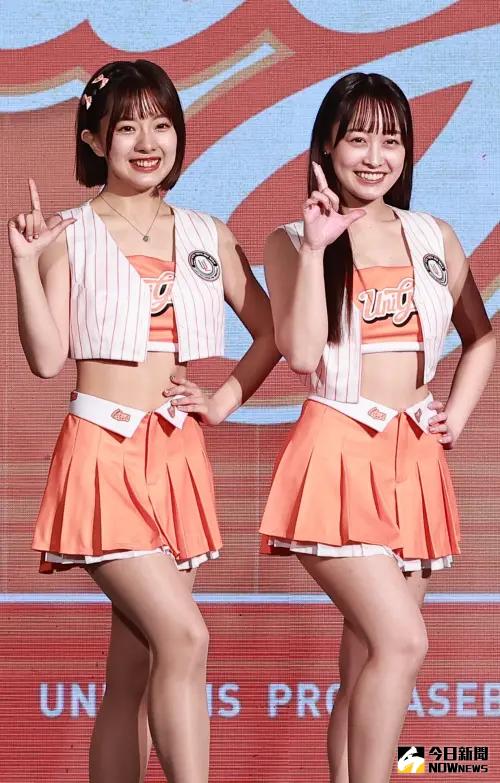▲統一獅啦啦隊Unigirls兩位日籍新成員希美Nozomi（左）、千紘Chihiro（右）。（圖／記者葉政勳攝）