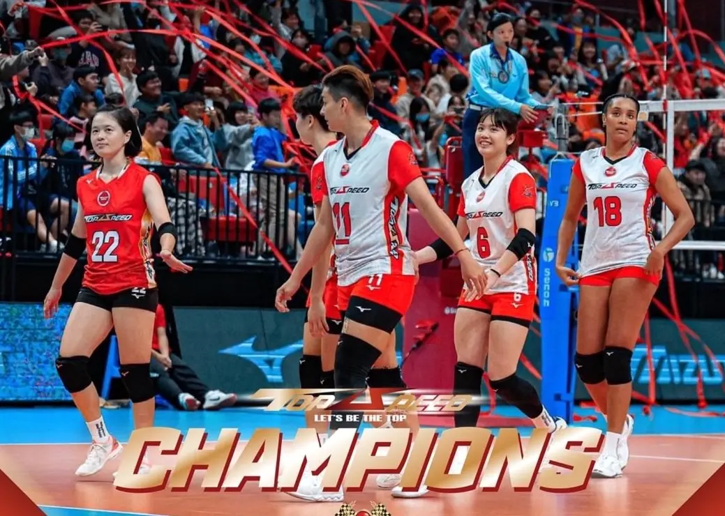 ▲極速超跑女子排球隊成軍六年勇奪企排第一冠！寫下歷史新頁。(圖/極速超跑提供)