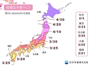 ▲「日本氣象株式會社」也於日前公布預測日期。（圖／取自「日本氣象株式會社」網站）
