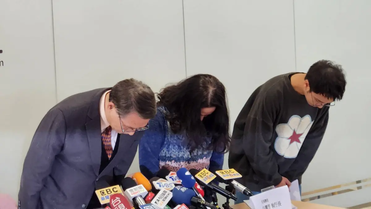 ▲兒福聯盟董事長林志嘉在今（12）日下午2點半召開記者會，親上火線回應保母虐童案。（圖／記者李琦瑋攝）