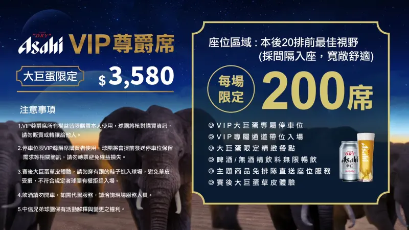 ▲中信兄弟公布台北大巨蛋主場票價,創下中職紀錄。(圖/中信兄弟提供)