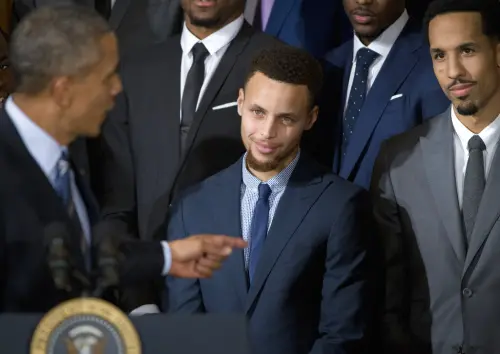 NBA／Stephen Curry在2028選美國總統？本人笑回：不會那麼快啦

