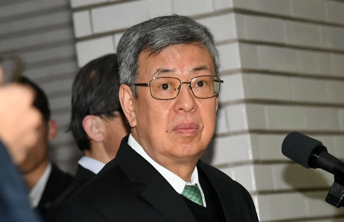 ▲針對北市虐童案，陳建仁上午在立法院受訪。（圖／記者林調遜攝，2023.03.15）