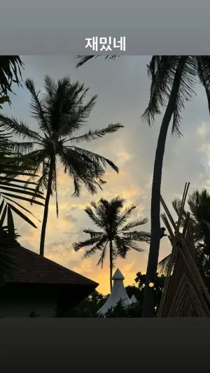 韓韶禧 惠利 柳俊烈 ▲惠利突然在IG限時動態曬出夏威夷照,寫下。
