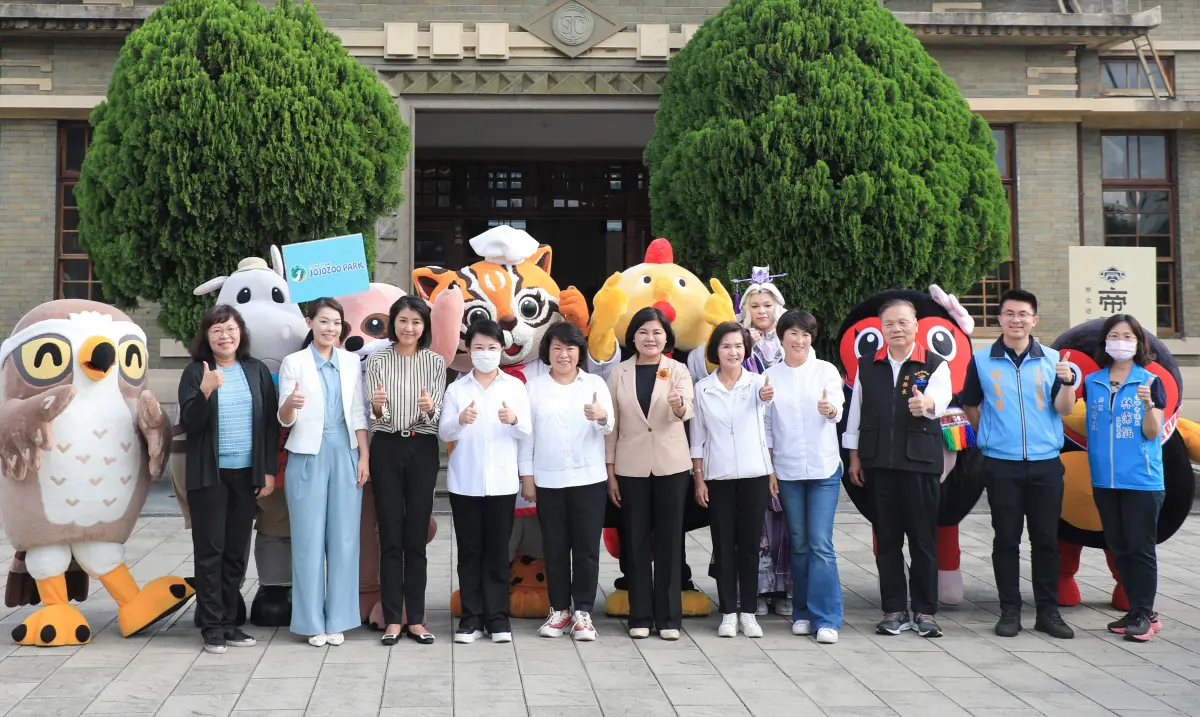 ▲由台中市長盧秀燕去年發起的「女性縣市長聯盟」，縣市首長各自帶著可愛的吉祥物出席。（資料畫面／台中市政府提供，2024.03.16）