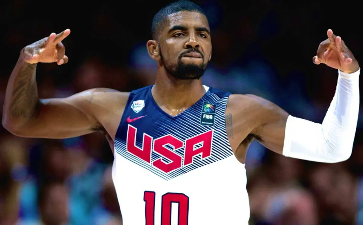 ▲美國夢幻隊力拚巴黎奧運金牌5連霸，Kyrie Ivring表態想參賽。（圖／美聯社／達志影像）