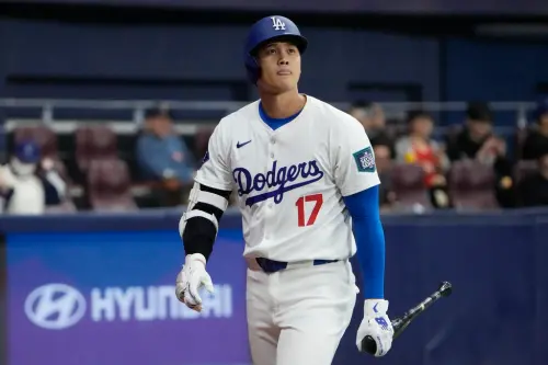 ▲洛杉磯道奇球星大谷翔平,超越日韓情仇!用韓文跟球迷預告「在首爾開始球季」。(圖/美聯社/達志影像) ▲洛杉磯道奇球星大谷翔平,超越日韓情仇!用韓文跟球迷預告「在首爾開始球季」。(圖/美聯社/達志影像)