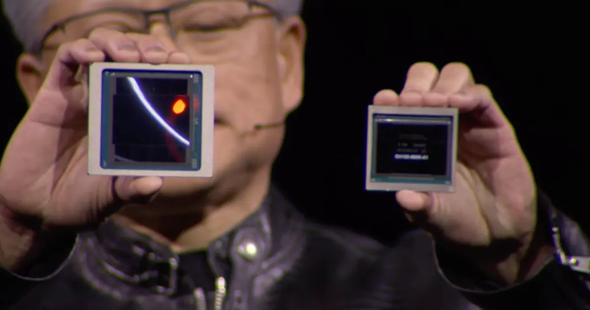 ▲外資高盛昨（8）日發布的報告指出，輝達股價過還是有很大的上漲空間。（圖／擷取自輝達YouTube直播）