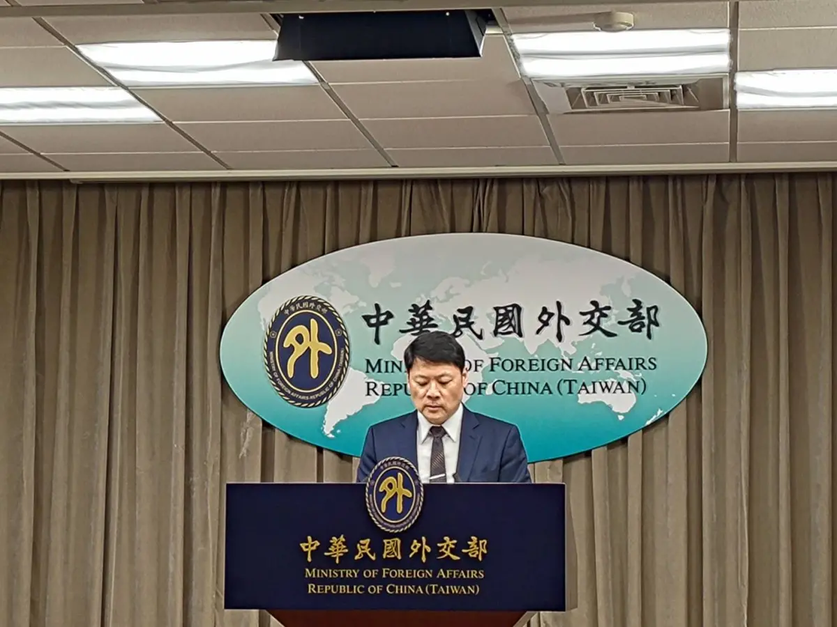 ▲拉美司長鄭力城說明海地目前情勢。（圖／記者邱新博攝，2024.03.19）