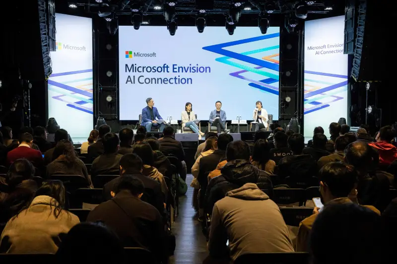 ▲台灣微軟舉辦AI年度盛會，多位產業專家齊聚直面產業部署AI常面臨痛點。（圖／微軟提供）