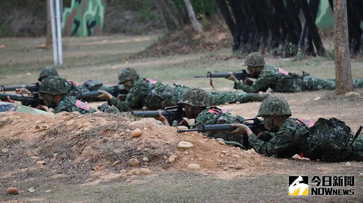 ▲1年義務役新兵鑑測「震撼教育」。（圖／記者呂炯昌攝，2024,03,20）