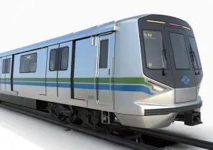 ▲台北捷運未來將引進韓國樂鐵電聯車的外觀模樣。（圖／取自台北捷運臉書）