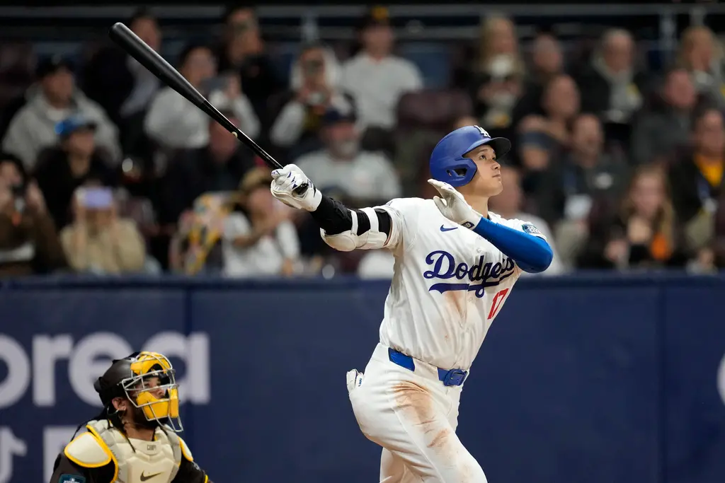 ▲首爾海外開幕戰能夠成功吸金，韓媒認為很大程度跟大谷翔平出賽有關。（圖／美聯社／達志影像）