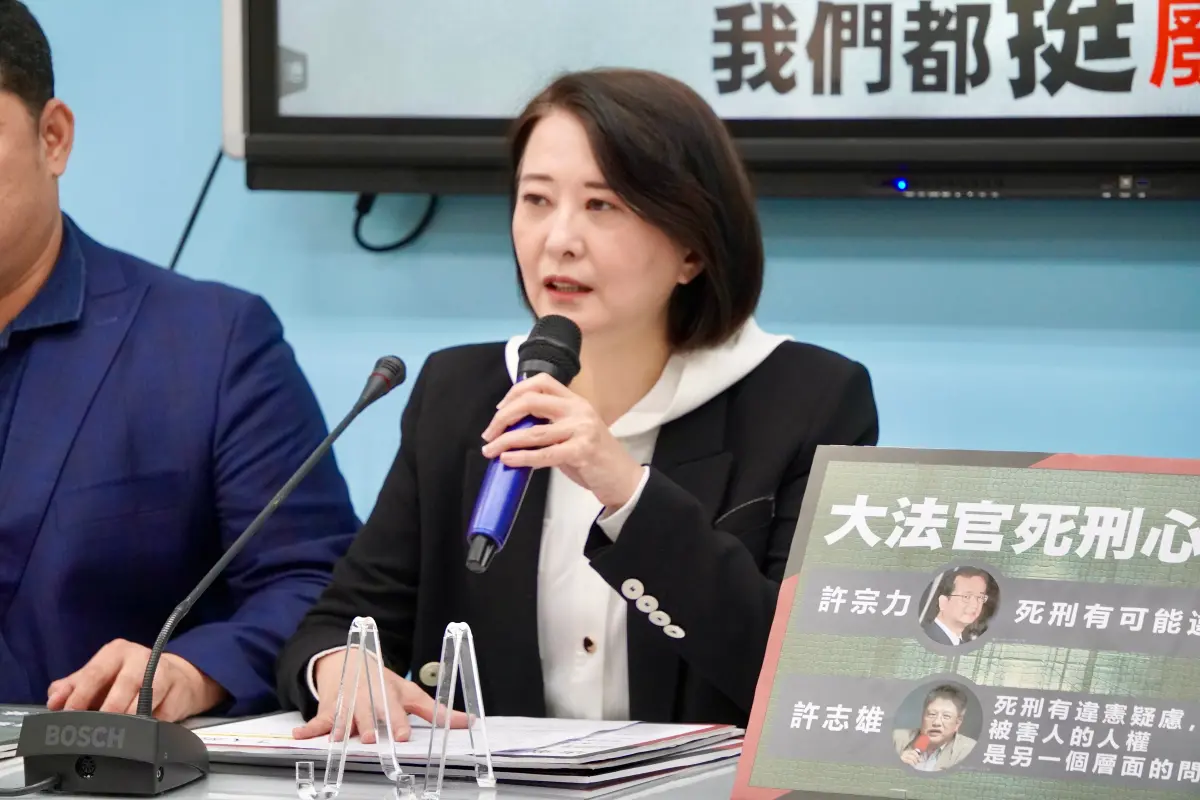 ▲國民黨立委王鴻薇說，蔡英文執意推廢死。（圖／王鴻薇提供）