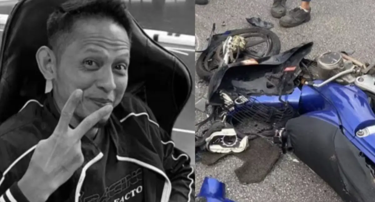 ▲一名父親在垂死之際將女兒推開，最終遭大貨車撞擊而死。（圖／翻攝自臉書）