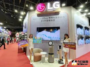 ▲LG祭出OLED TV展場限量下殺50,000，全商品9折起。（圖／記者陳美嘉攝，2024.03.22）