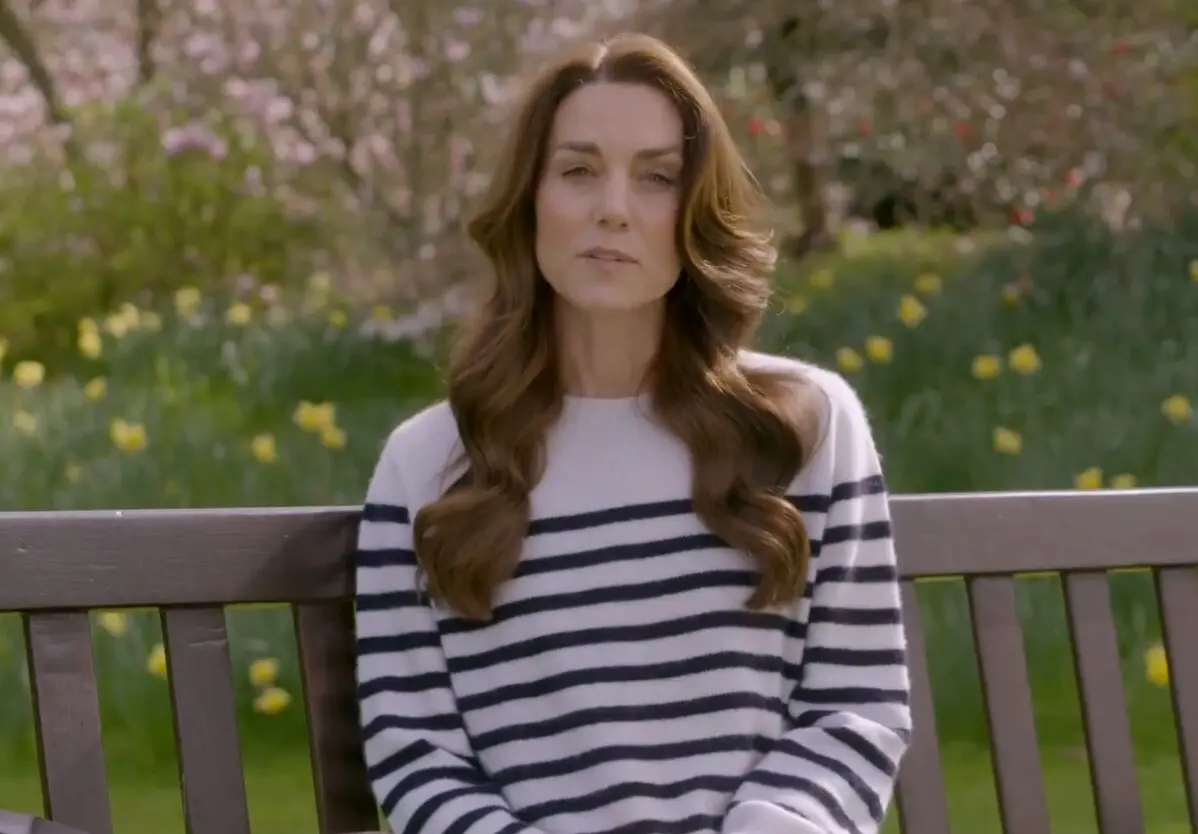 ▲英國威爾斯王儲妃凱特（Kate）22日透過預錄影片，宣布自己罹患癌症。(擷取X平台/@KensingtonRoy影片)