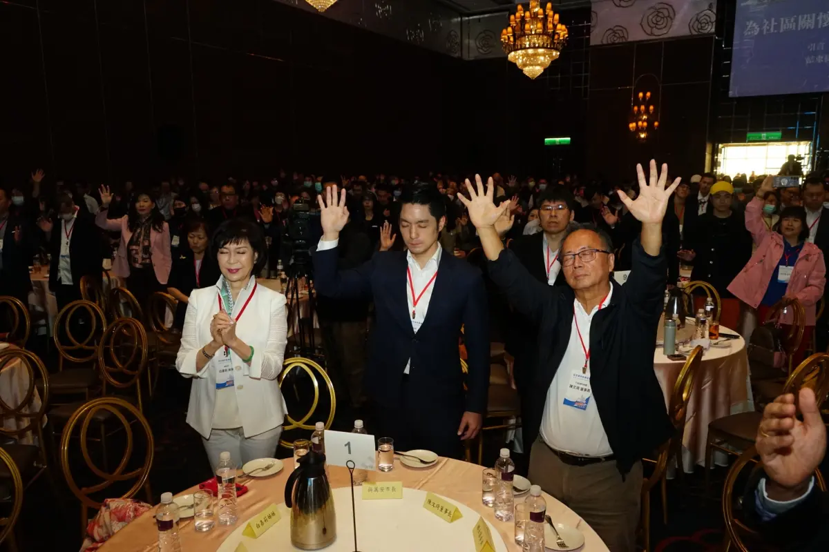 ▲ 台北市長蔣萬安出席台北城市祈禱早會。（圖/北市府提供）