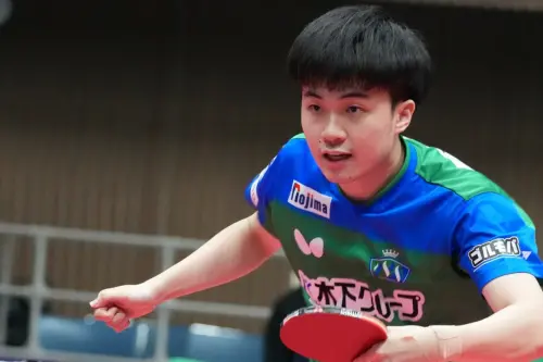 ▲林昀儒日前才在日本桌球T聯賽幫助所屬的木下梅斯特東京俱樂部，奪得了2023-24賽季的冠軍，並獲選例行賽MVP。（圖／取自T聯賽）
