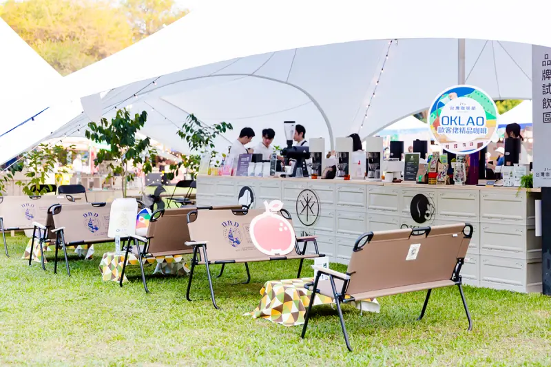 ▲「2023台灣咖啡節」風格野營策展，營造出戶外喝咖啡的情境氛圍，讓民眾有更美好的咖啡體驗(圖／果俐文創提供2024.3.27)