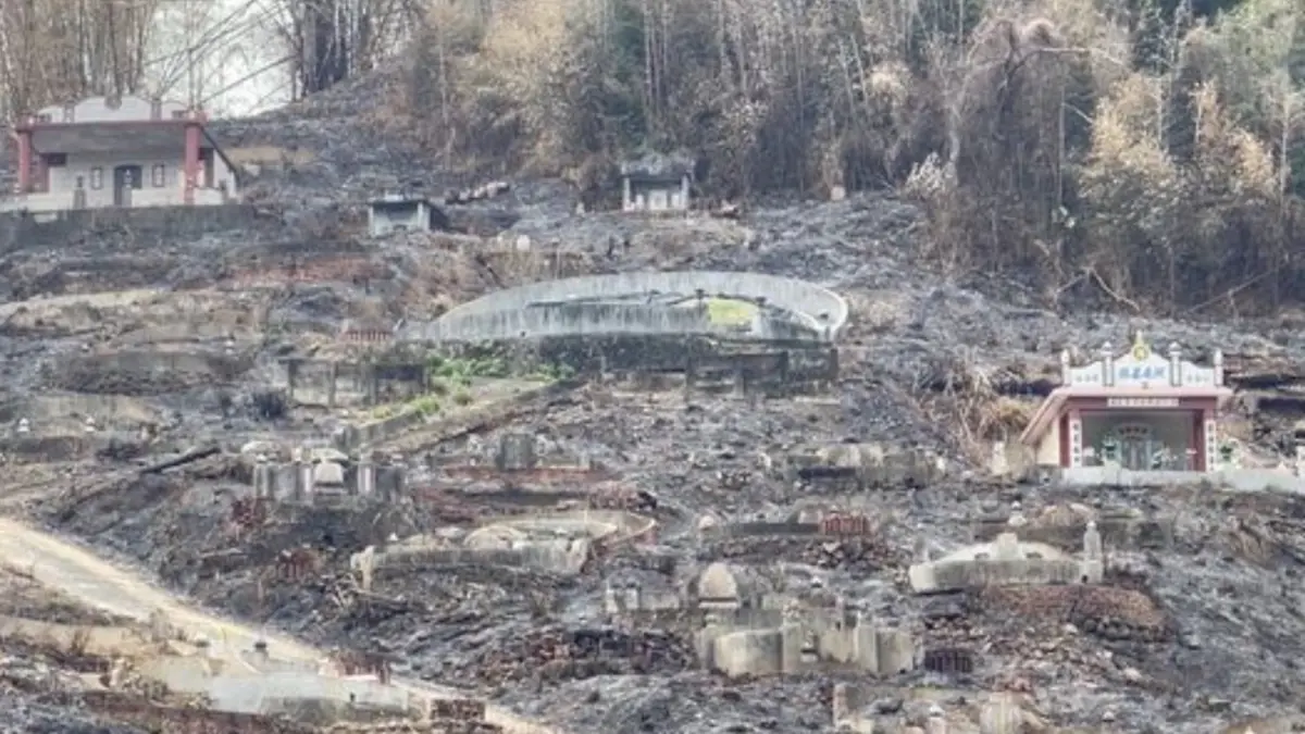 ▲來自台中市太平區的71歲許姓老翁，23日赴南投爽文公布掃墓後失蹤，尋獲時已成焦屍。（圖／翻攝畫面）