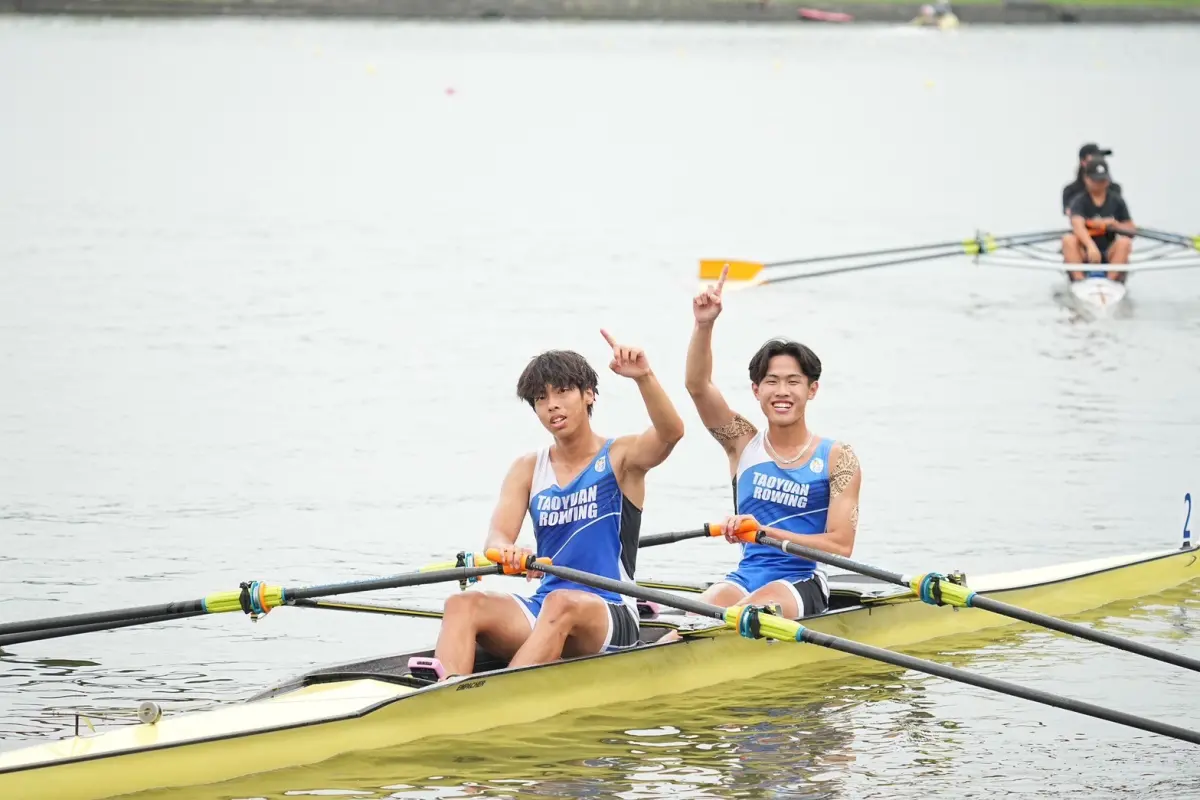 ▲石門國中張雯翔(右)／張易峰摘下全年全中運首金。(圖／全中運提供)