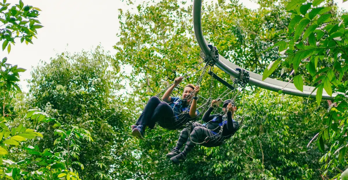 ▲馬來西亞檳城旅遊局來台交流，圖為檳城世外逃園（Escape），擁有金氏紀錄最長過山溜索。（圖／檳城旅遊局提供）