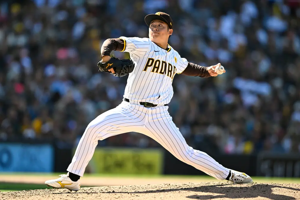 ▲MLB聖地牙哥教士隊在今（29）日在大聯盟開幕戰對決舊金山巨人，教士靠著兩位日籍投手達比修有和松井裕樹的好投帶領下，終場以6:4逆轉巨人搶下本季首勝。（圖／美聯社／達志影像）