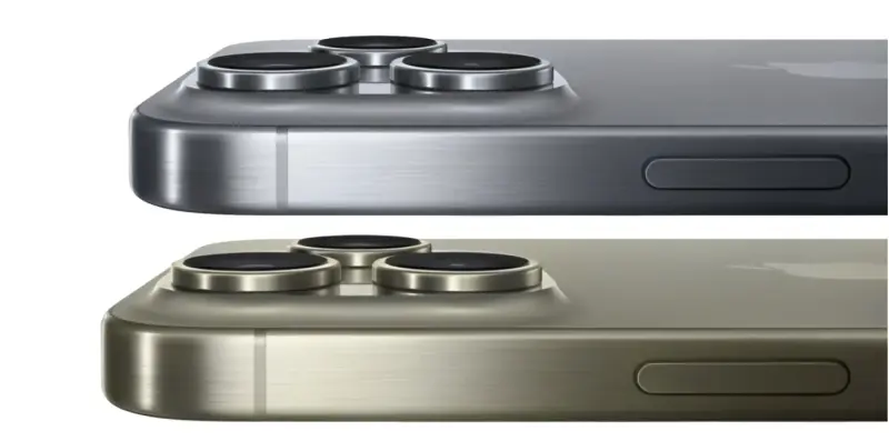 ▲蘋果公司將於今年9月推出iPhone 16系列新機，其中包括iPhone 16 Pro以及iPhone 16 Pro Max，有外媒爆料主打新色將包括鈦金色」、「鈦灰色」選項。（圖／9to5mac）