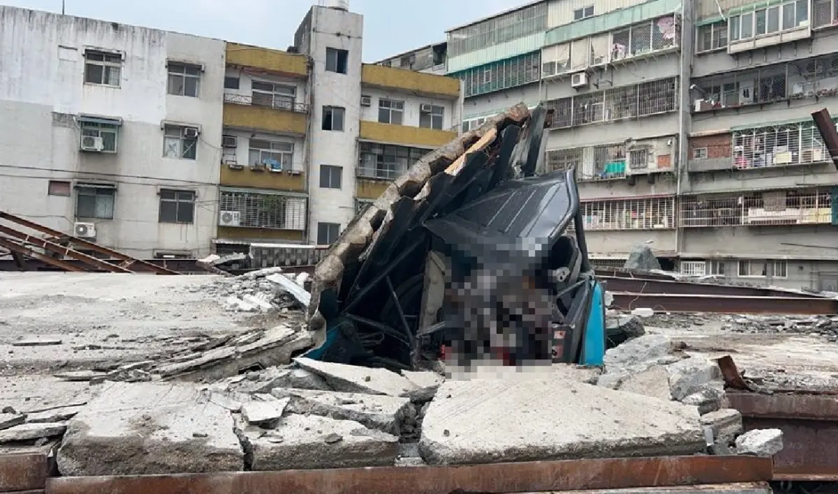 ▲一處位於台北市士林區福港街的工地，今（30）日下午1時許傳出工安意外，導致一名工人不幸身亡。（圖／翻攝畫面）