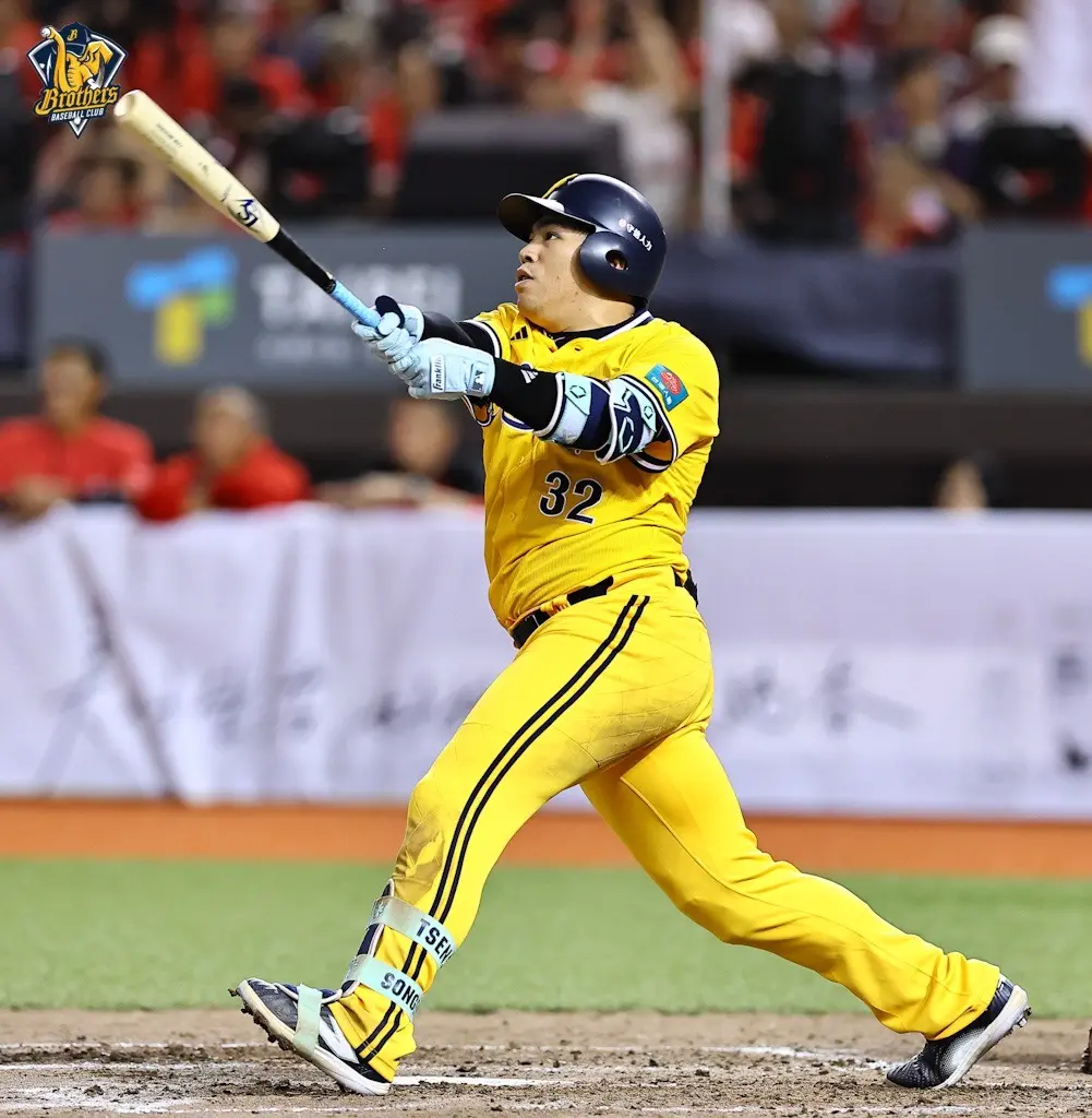 ▲中信兄弟曾頌恩敲出中職例行賽在大巨蛋的歷史第一轟。（圖／中信兄弟提供）