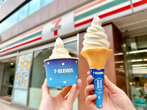 ▲7-11則是自4月3日門市陸續開賣「可爾必思牛奶霜淇淋」，來自日本的經典口味。（圖／7-11提供）