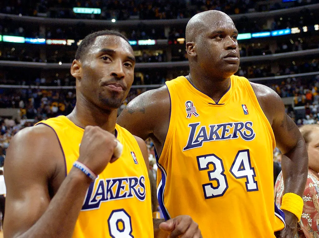 ▲Kobe Bryant聯手Shaquille O'Nea拿下首座冠軍，復刻冠軍戒遭拍賣以3千萬成交。（圖／美聯社／達志影像）