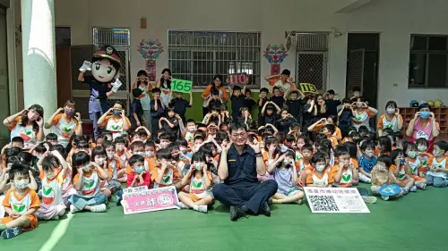 ▲高市警局婦幼隊透過精彩生動的宣導，幫助孩童建立身體自主權與自我保護意識，讓小朋友認識身體防線，深植「拒絕不當碰觸」的觀念。（圖／高市警婦幼隊提供）