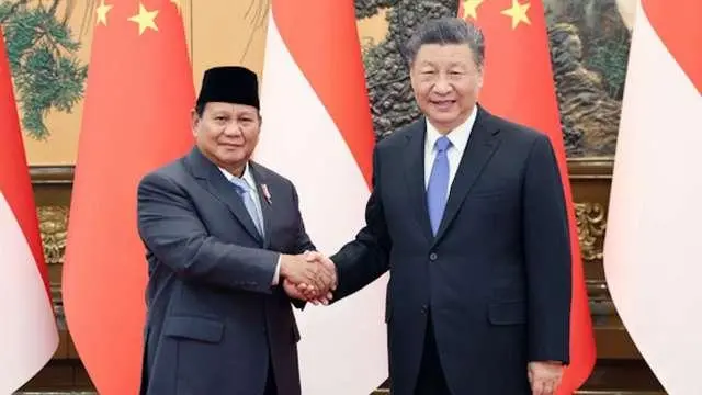 ▲印尼剛勝選的總統普拉伯沃在1日會晤習近平。（圖／翻攝自中國官網）